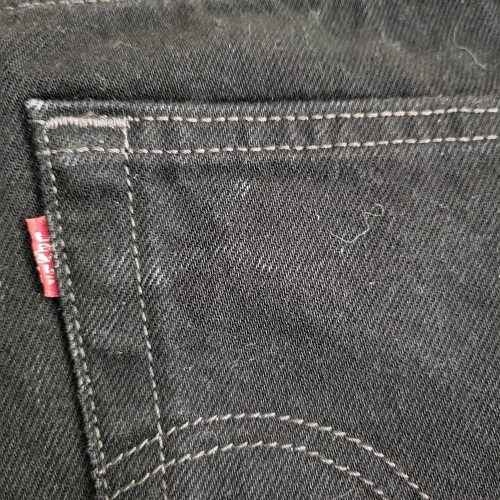 Levi's 501 Men's Original Straight Leg Button Fly Denim Blue Jeans Black 36x30